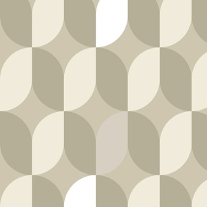 Neutral Geometric Retro Shapes