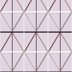 MEDIUM diamond cross check geo - aubergine