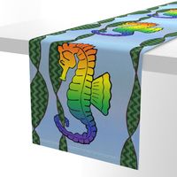 Seahorse Large - Bold Rainbow