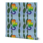 Seahorse Large - Bold Rainbow