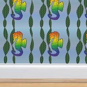 Seahorse Large - Bold Rainbow