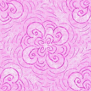 Pink Floral Swirls