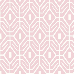 minimal geometric/cotton candy pink/large