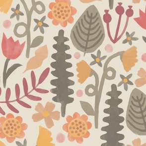 Mabel's garden grey large