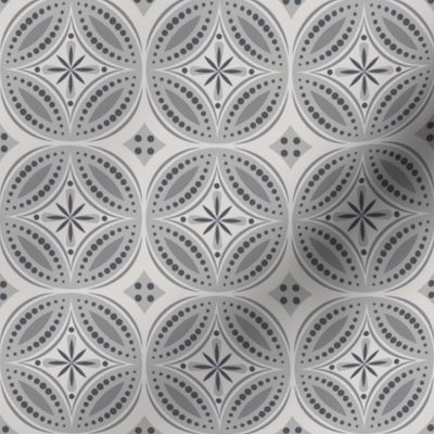 Moroccan Tiles (Gray)