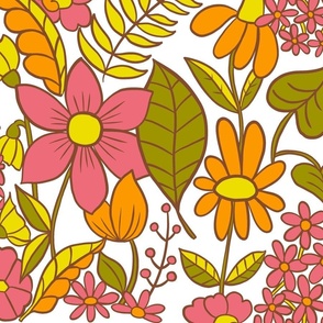 Cute spring floral large