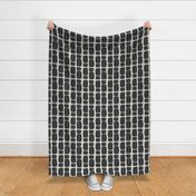 Bold Minimalistic Pattern - Black - Small