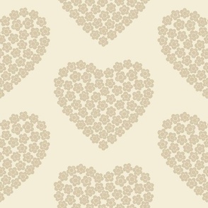 Flower Heart - Cream 2