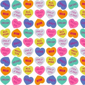 Conversation Hearts 1 - Only You / White Based