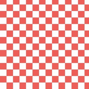 Checkerboard Red / White