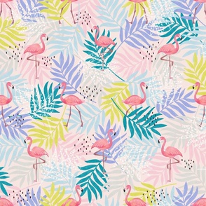 small - happy flamingo time - pink
