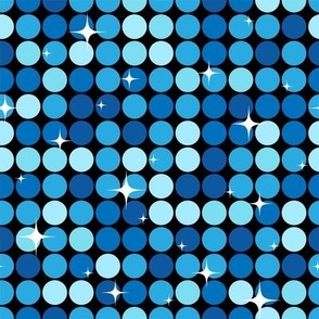 disco style background - blue - small