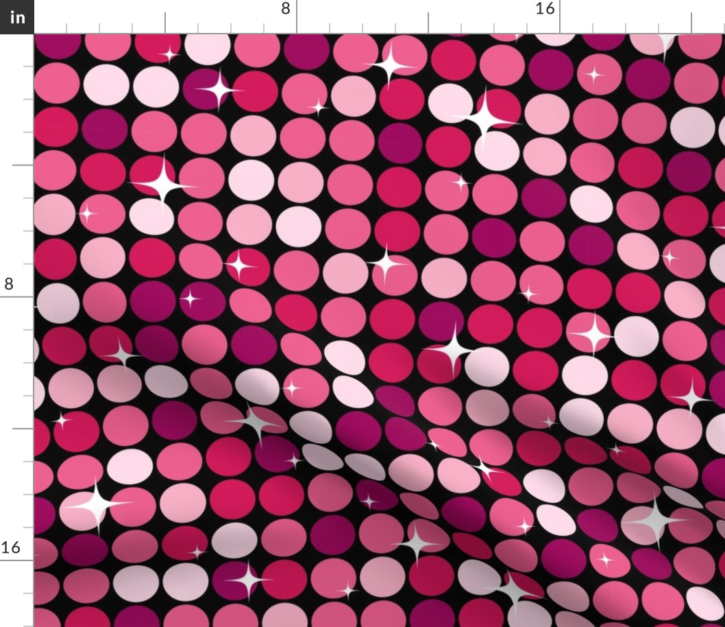 disco style background - pink - medium