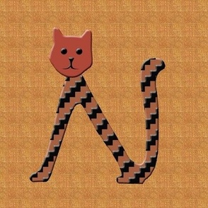 N Cat Alphabet