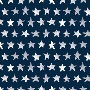 Painted Stars - Blue/White