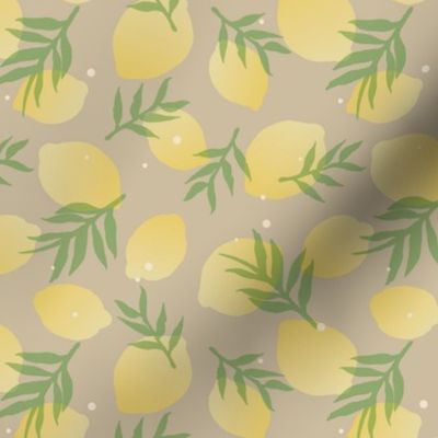 Lemon green ginger  leaves 6x6