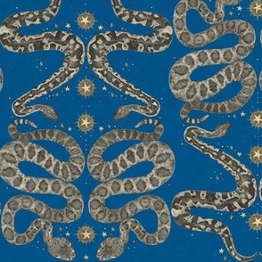celestial snakes blue small