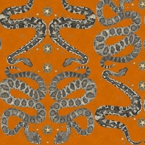 celestial snakes orange small