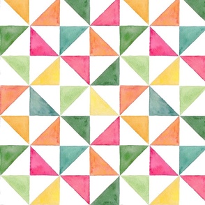 Geometric Summer Triangles- Large - Angelina Maria Designs