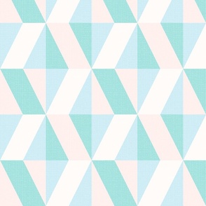 Vintage Retro MidMod Diamond XL wallpaper scale turquoise by Pippa Shaw