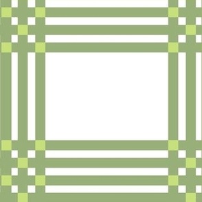 Cross-Stich Green / White