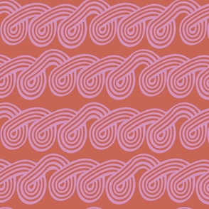 Swirls - orange
