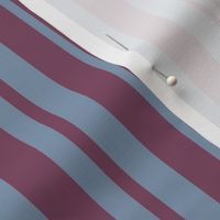 Journey  Stripes in Grey/Blue and Plum