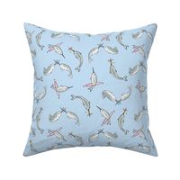 Narwhal Games on Powder Blue by Brittanylane