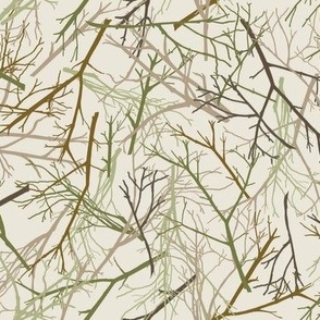 Scattered Twigs/ Branches - Light Botanical