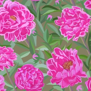 Peonies Summer Large