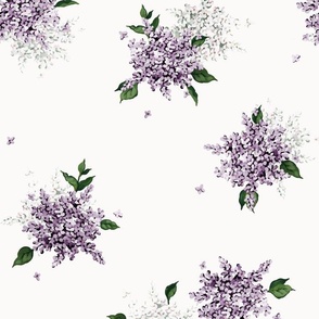 White and purple lilacs