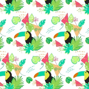 Tropical Toucan Jungle Pattern