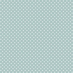 polar polkadot in white on blue grey