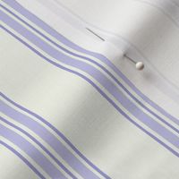 Pastel comforts ticking stripes - chinoiserie, grandmillennial coordinate - Lilac, purple, soft white - medium