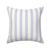 Pastel comforts ticking stripes - chinoiserie, grandmillennial coordinate - Lilac, purple, soft white - medium