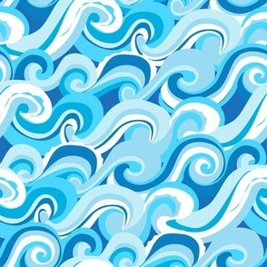 Waves in shades of blue - Onda su Onda 