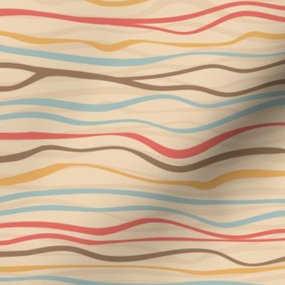 Wavy minimalistic stripes 