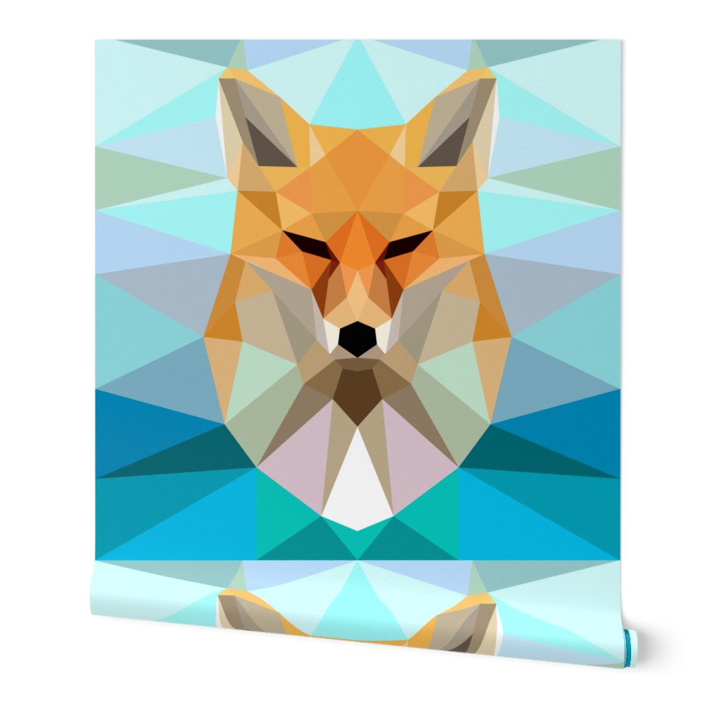 Fragmented Fox 18x18