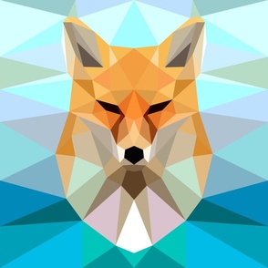 Fragmented Fox 18x18