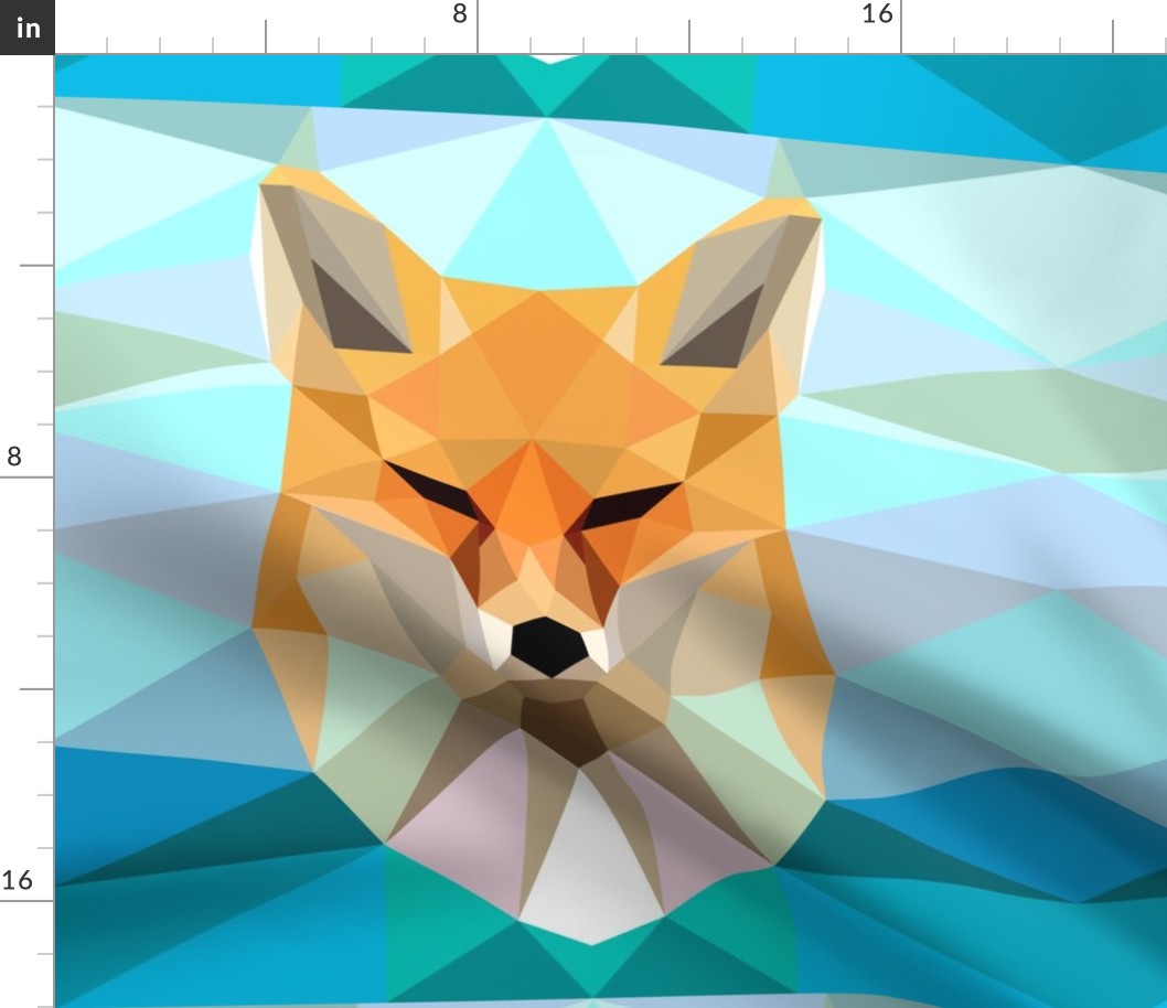 Fragmented Fox 18x18