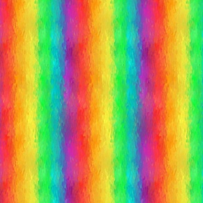 Very Rainbow! Impressionist Rainbow -- Rainbow Pride Flag Color Paint Stripes -- 6.72in x 12.3in repeat -- 300dpi (50% of Full Scale)