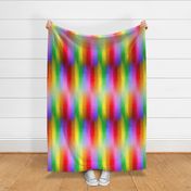 Very Rainbow! Flip-Stripe Impressionist Rainbow -- Bright Rainbow Pride Flag Color Paint Stripes flipping in rows -- 11.52in x 26.88in repeat -- 300dpi (50% of Full Scale)