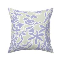 Lavender Agapanthus on light sage green - large