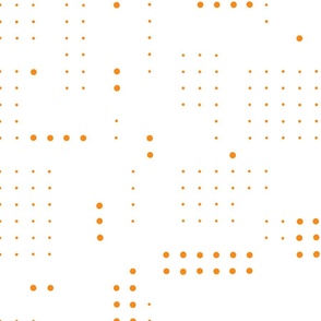 dots grid - orange