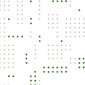 dots grid - green