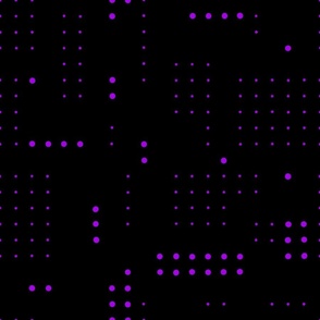 Dots Grid Black - Violet