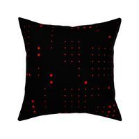 Dots Grid Black - Red