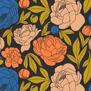 Mod Peonies BOLD - large scale
