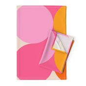 (L) Bold Minimal Tutti Frutti Dot pattern 1. pink, orange, yellow #pink #barbie #party #summer