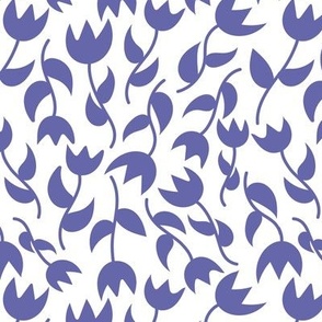 Very peri violet blue tulips | large